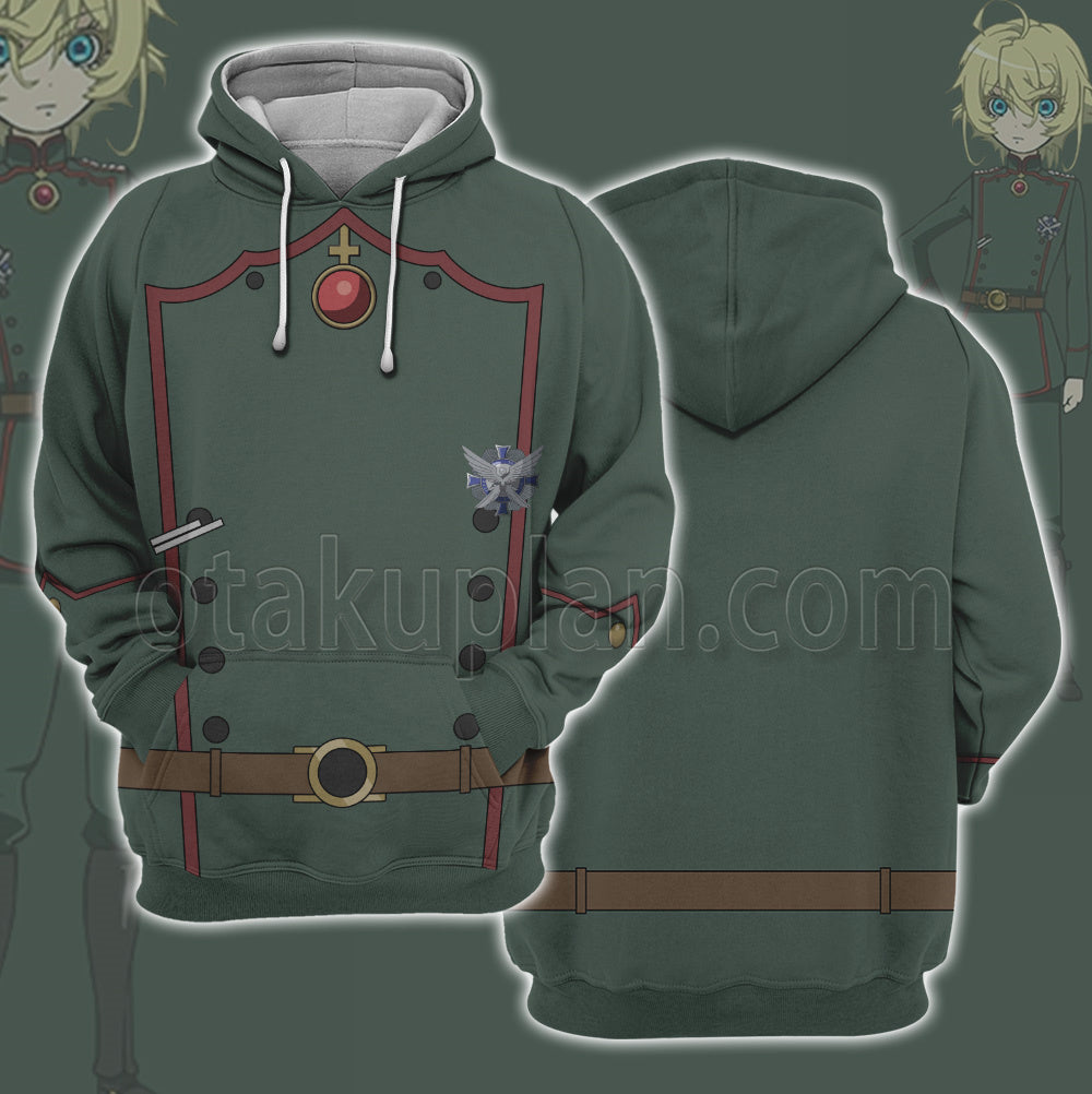 Saga Of Tanya The Evil Degurechaff Tanya Green Cosplay Hoodie