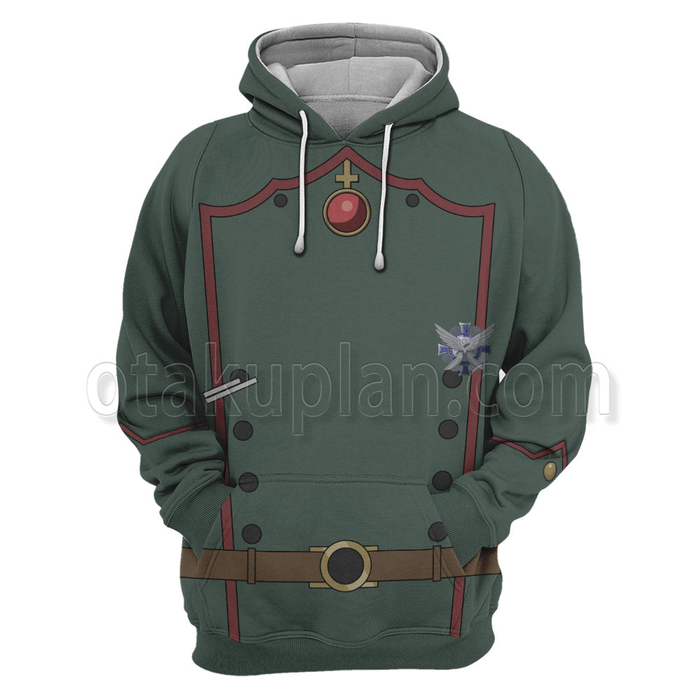 Saga Of Tanya The Evil Degurechaff Tanya Green Cosplay Hoodie