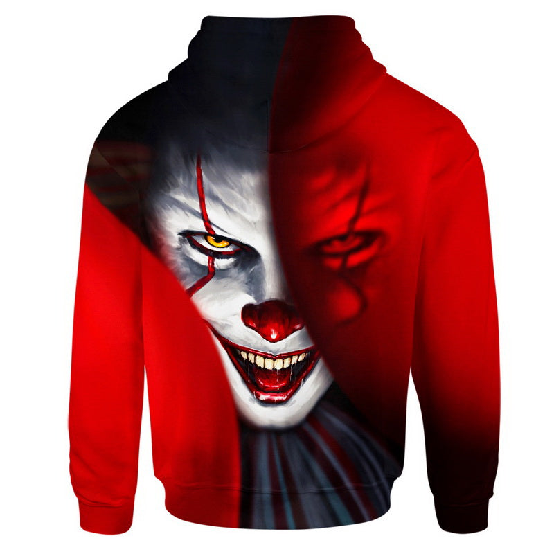 Scary Pennywise Mask Hoodie / T-Shirt