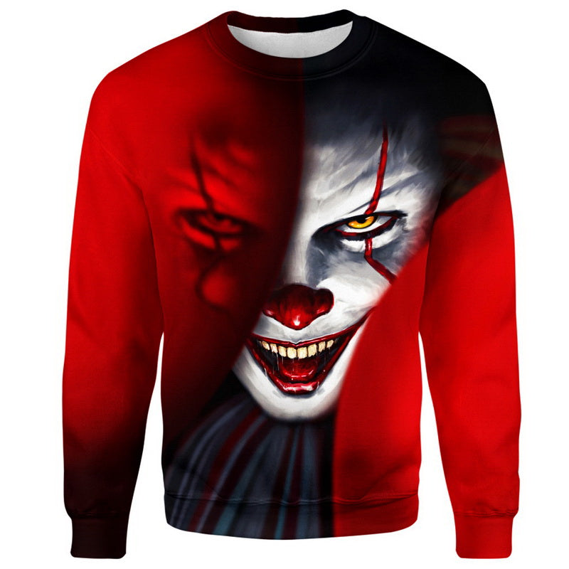 Scary Pennywise Mask Hoodie / T-Shirt