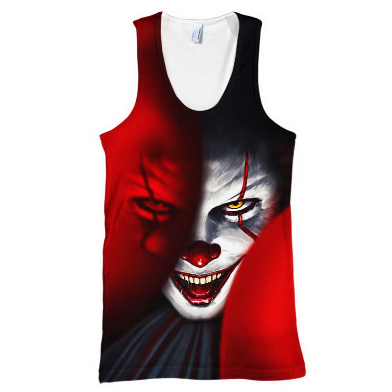 Scary Pennywise Mask Hoodie / T-Shirt