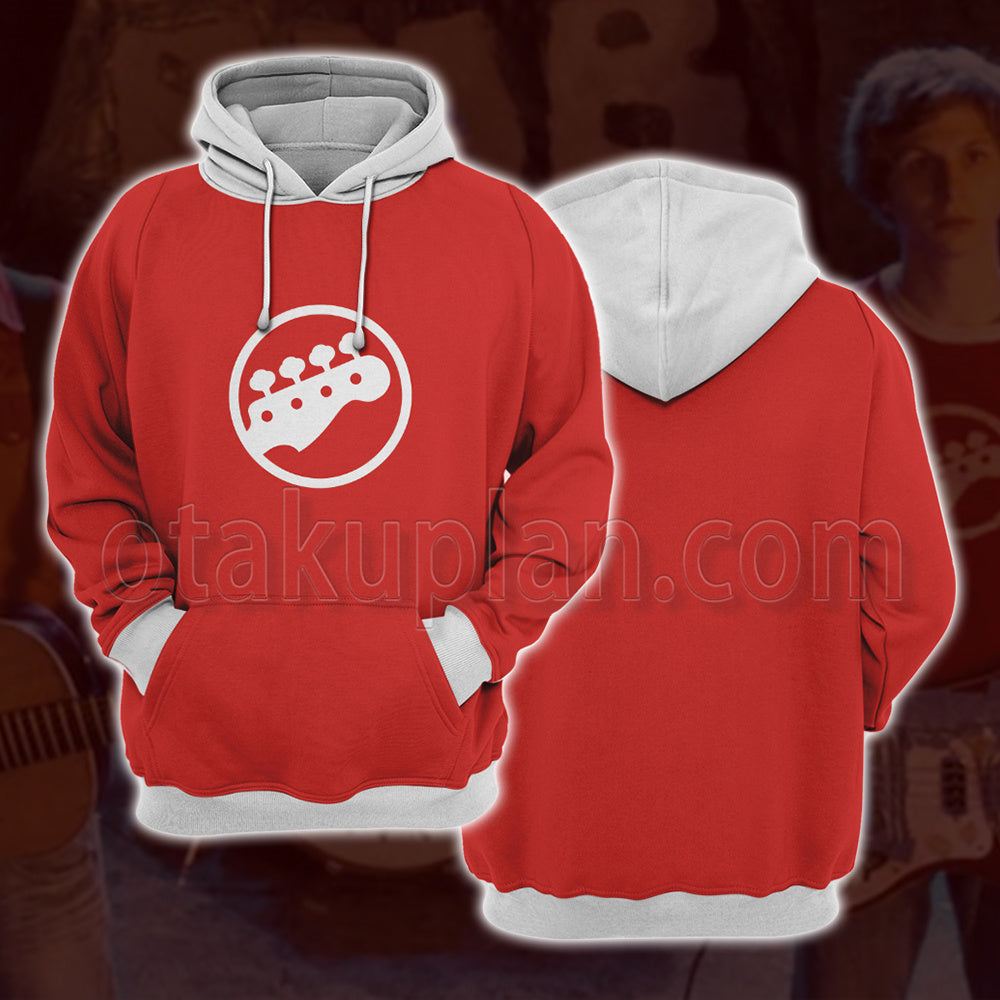 Scott Pilgrim Takes Off Protagonist Bassist Pattern Cosplay Hoodie