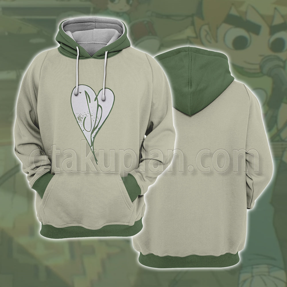 Scott Pilgrim Takes Off Scott Pilgrim Heart Pattern Cosplay Hoodie