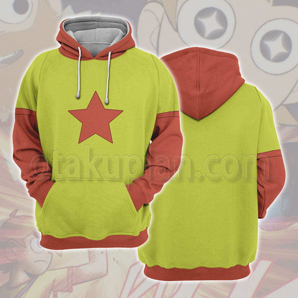 Scott Pilgrim Takes Off Scott Pilgrim Star Pattern Cosplay Hoodie