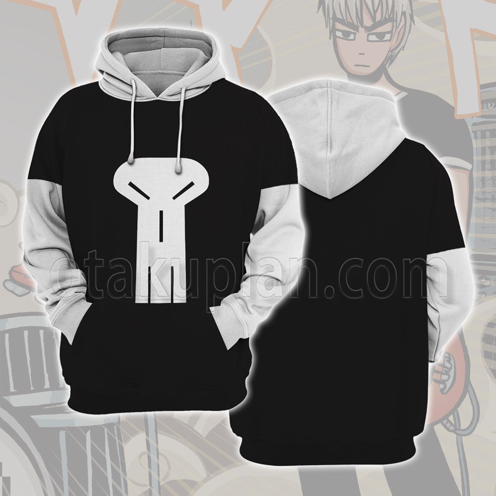Scott Pilgrim Takes Off Todd Ingram Black Skull Pattern Cosplay Hoodie