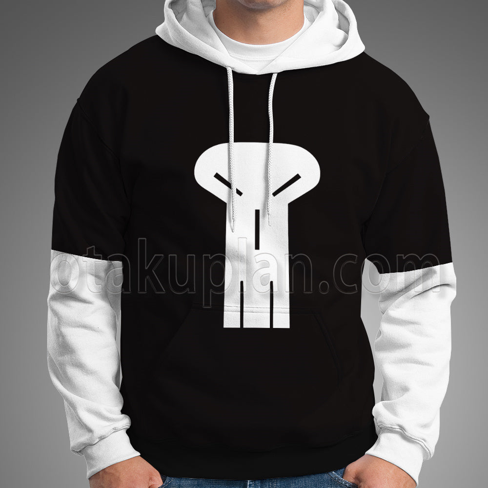 Scott Pilgrim Takes Off Todd Ingram Black Skull Pattern Cosplay Hoodie