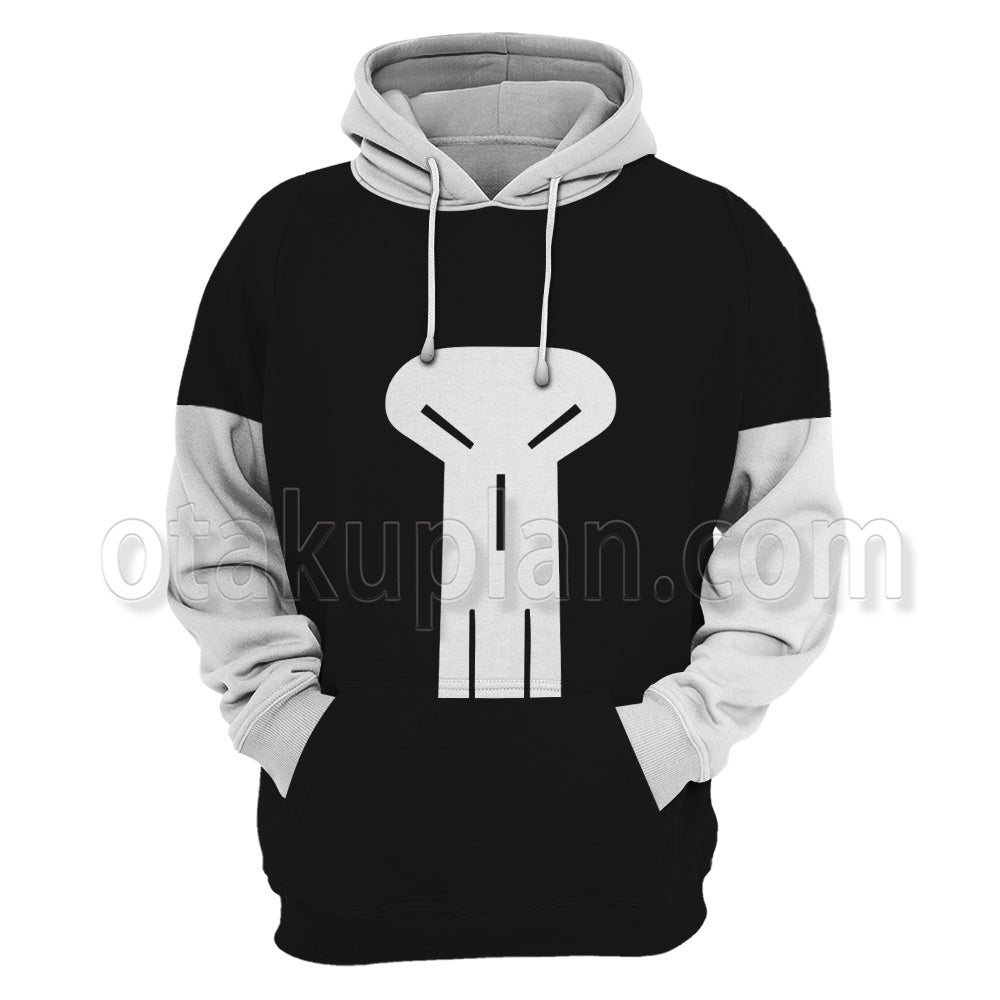 Scott Pilgrim Takes Off Todd Ingram Black Skull Pattern Cosplay Hoodie