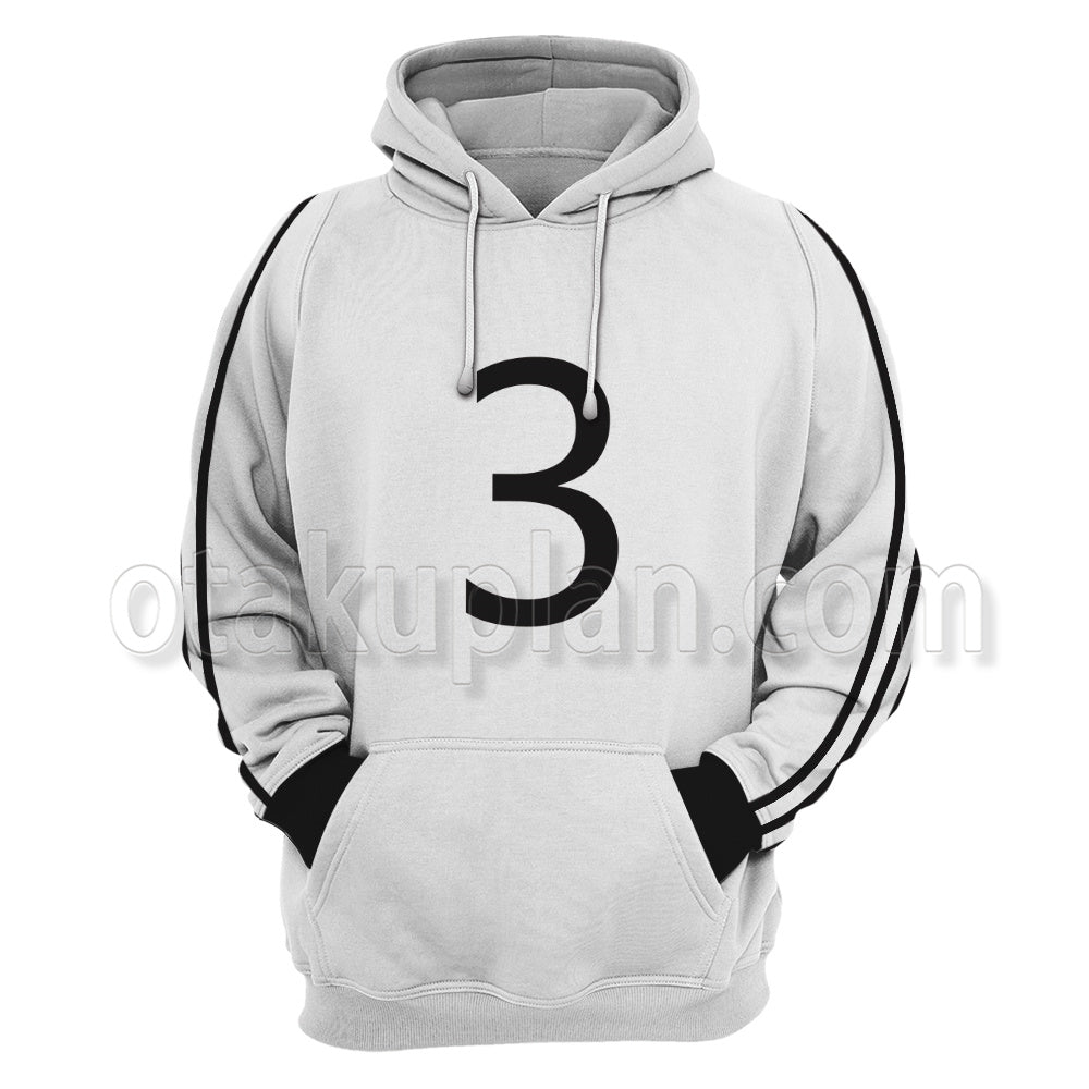 Scott Pilgrim Takes Off Todd Ingram White No3 Pattern Cosplay Hoodie