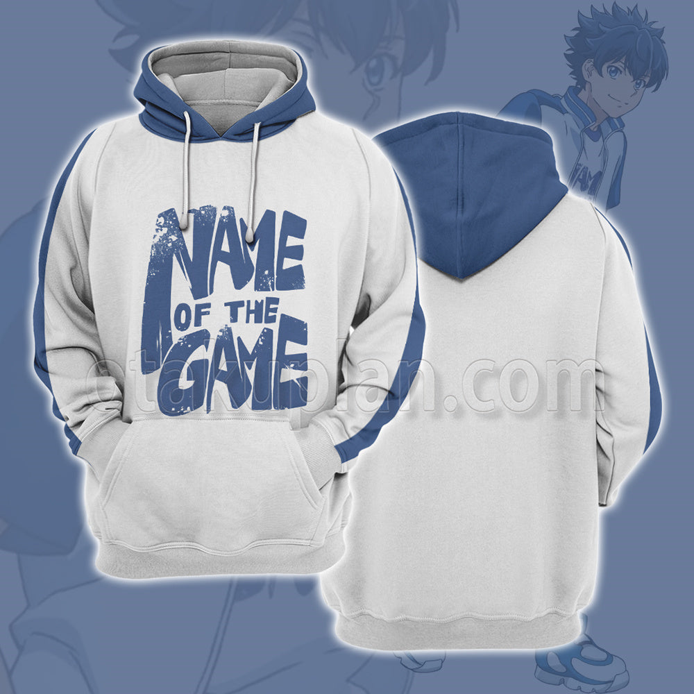 Shangri-La Frontier Rakuro Hizutome White Name Cosplay Hoodie