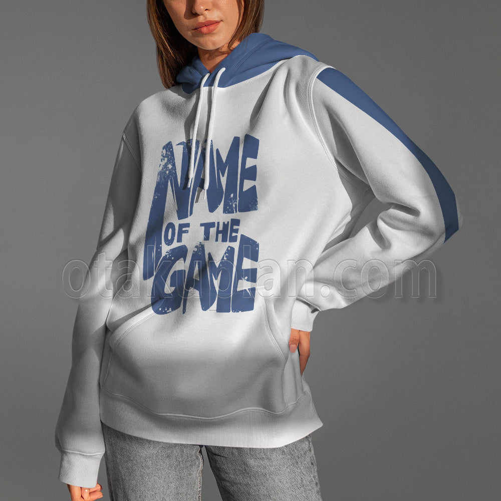 Shangri-La Frontier Rakuro Hizutome White Name Cosplay Hoodie