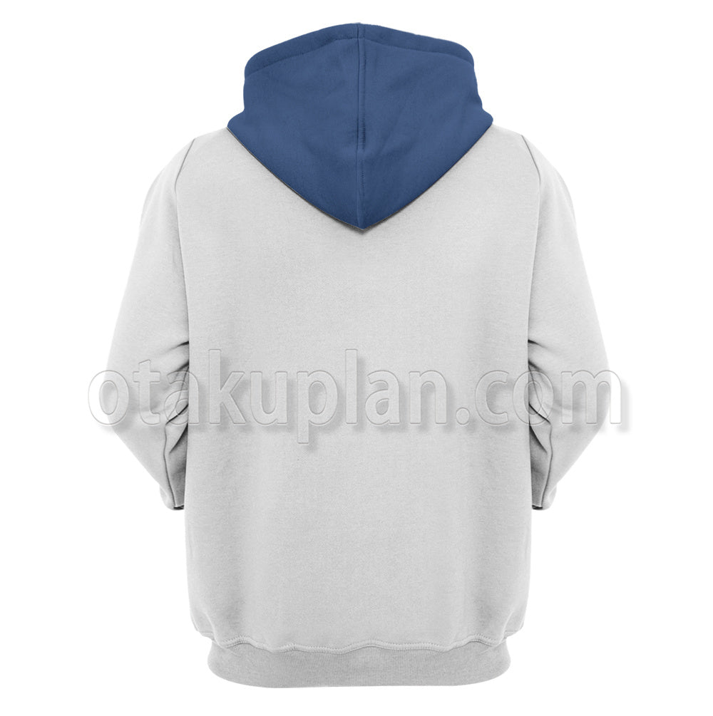 Shangri-La Frontier Rakuro Hizutome White Name Cosplay Hoodie
