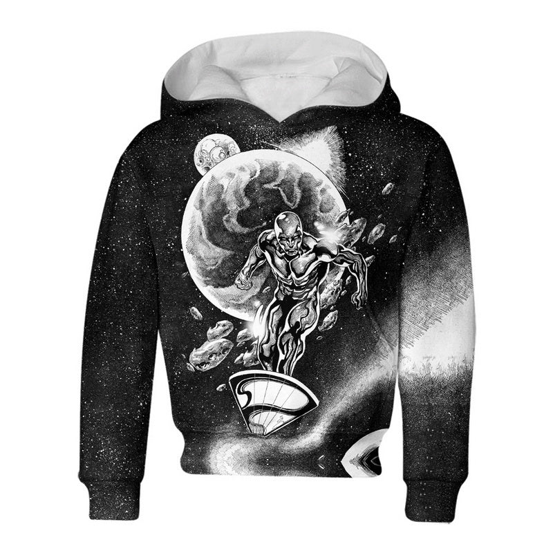 Silver Surfer Black And White Hoodie / T-Shirt