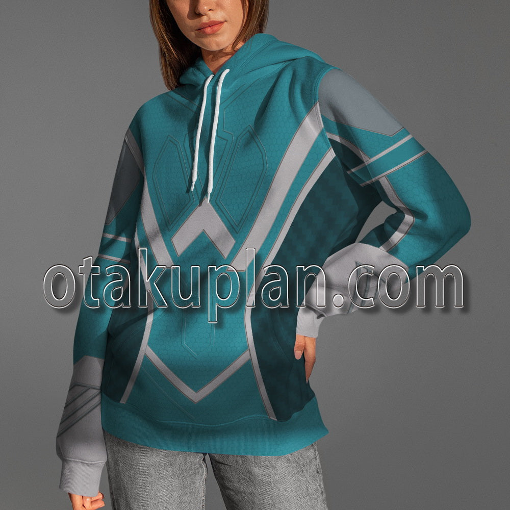 Spider Gwen Comic Earth 65 White Fox Superhero Battle Suit Cosplay Hoodie