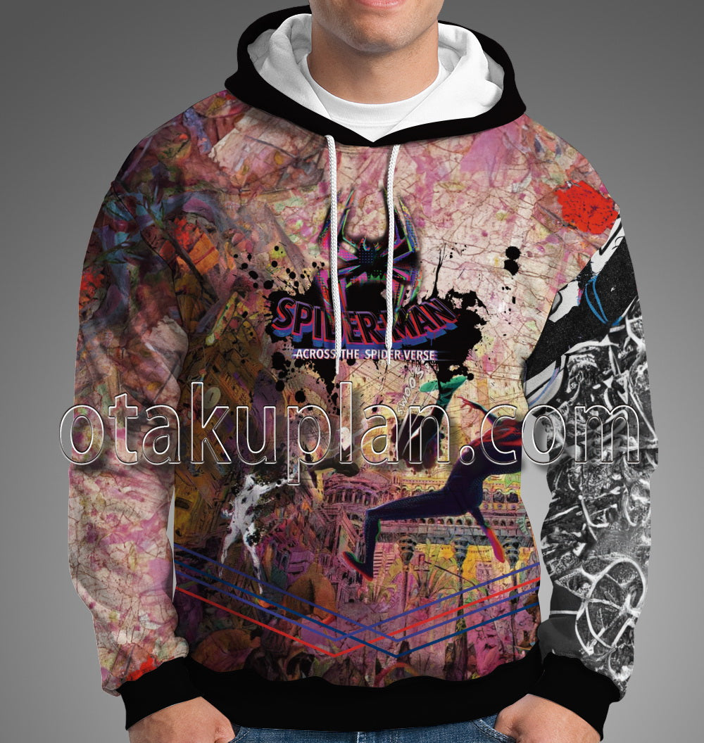 Spider Hero Across The Spider Verse Miles Morales Gwen Stacy The Spot Hoodie