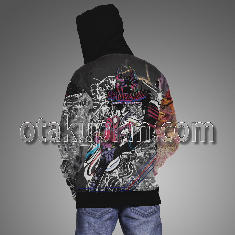 Spider Hero Across The Spider Verse Miles Morales Gwen Stacy The Spot Hoodie