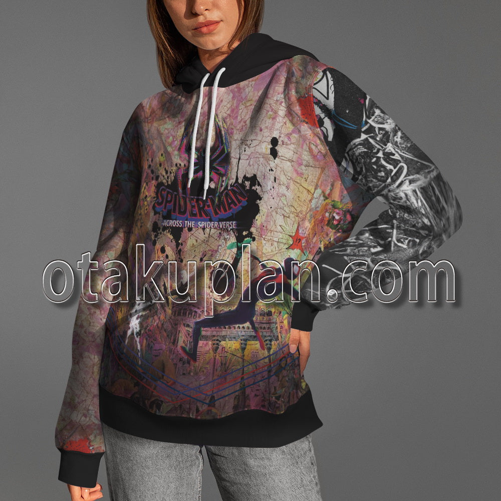 Spider Hero Across The Spider Verse Miles Morales Gwen Stacy The Spot Hoodie
