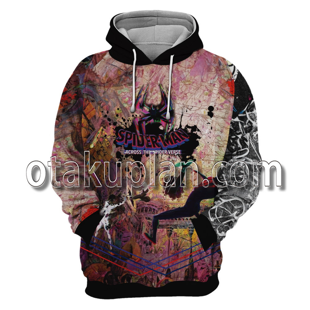 Spider Hero Across The Spider Verse Miles Morales Gwen Stacy The Spot Hoodie