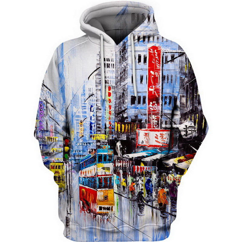 Street View of Hong Kong Hoodie / T-Shirt