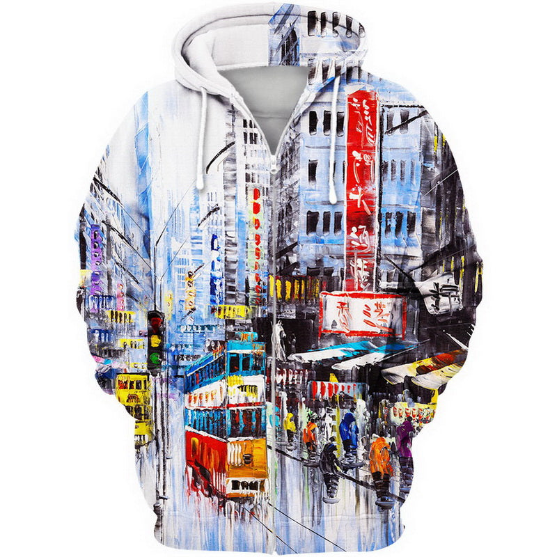 Street View of Hong Kong Hoodie / T-Shirt