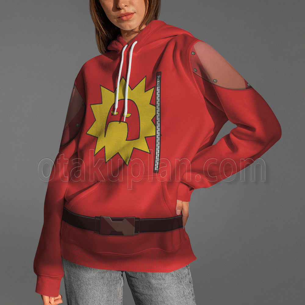 Super Frank Darbo Red Cosplay Hoodie