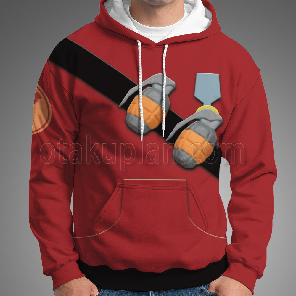 Team Fortress 2 Red Soldier Cosplay Hoodie
