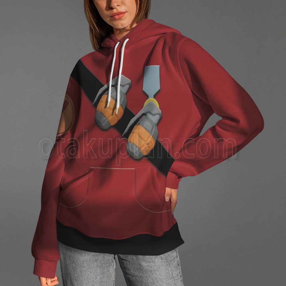 Team Fortress 2 Red Soldier Cosplay Hoodie
