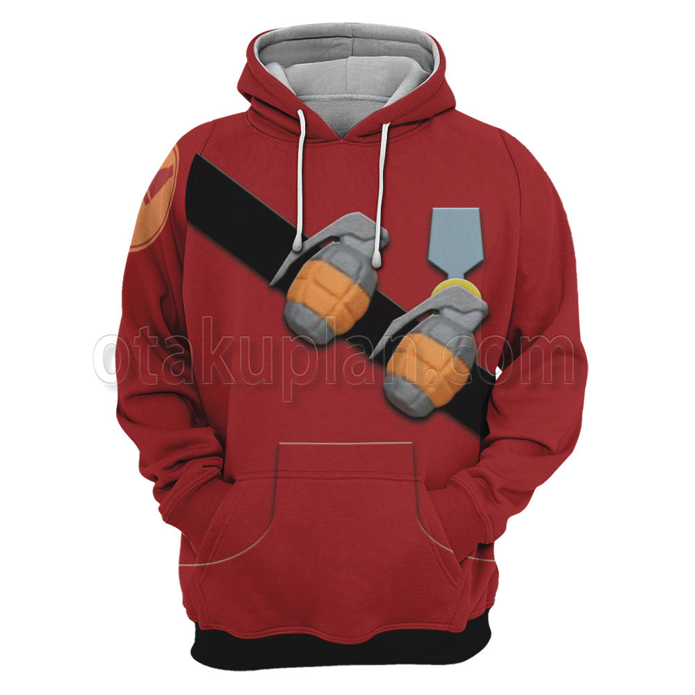 Team Fortress 2 Red Soldier Cosplay Hoodie