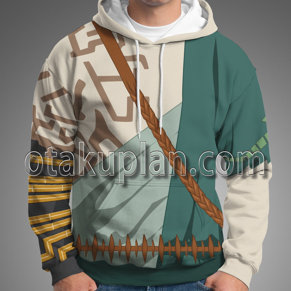 Tears of the Kingdom of Zelda Link Right Hand Tattoo Cosplay Hoodie