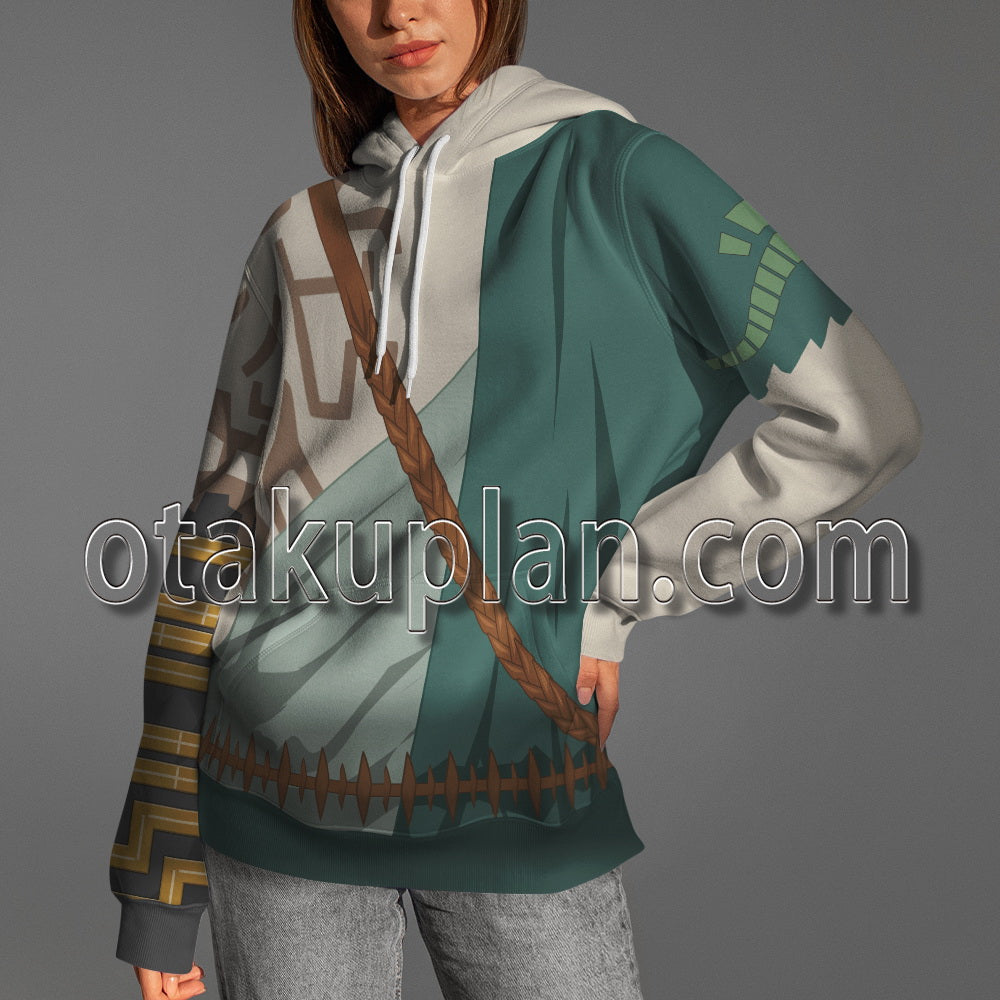 Tears of the Kingdom of Zelda Link Right Hand Tattoo Cosplay Hoodie