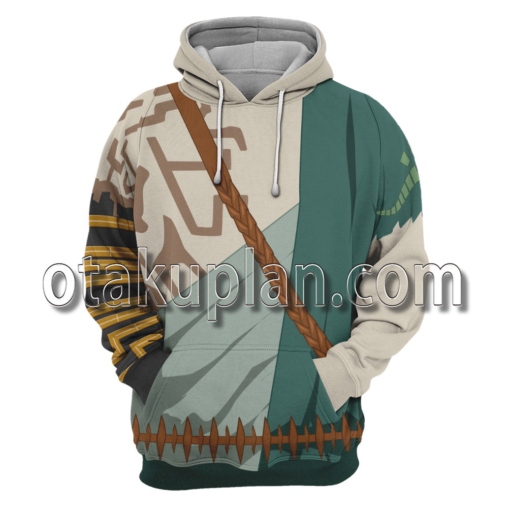 Tears of the Kingdom of Zelda Link Right Hand Tattoo Cosplay Hoodie