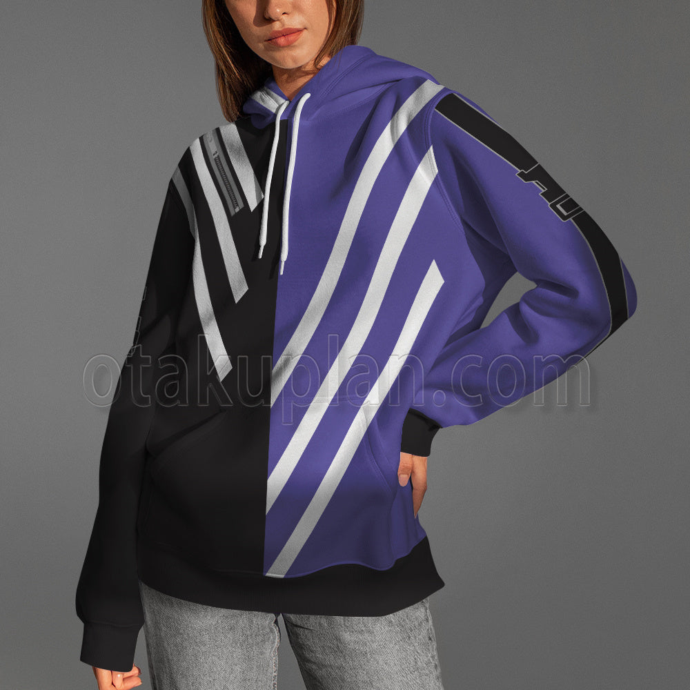 Tekken 8 Reina Black And Purple Cosplay Hoodie