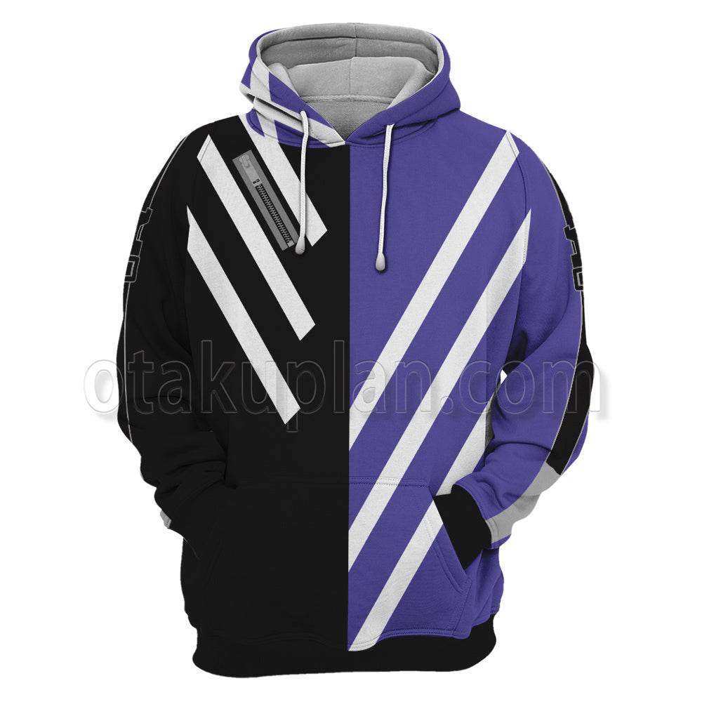 Tekken 8 Reina Black And Purple Cosplay Hoodie