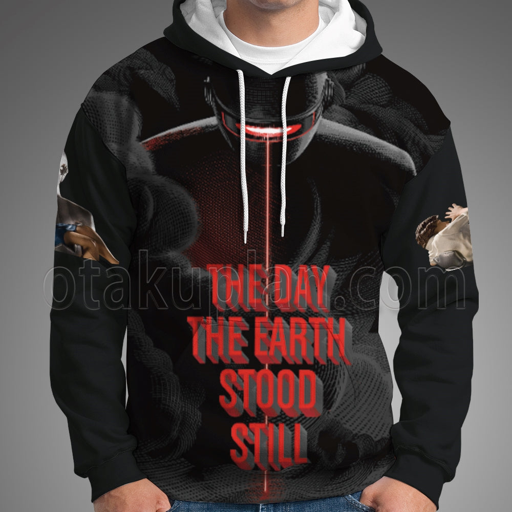 The Day The Earth Stood Still 1951 Black And Red Hoodie
