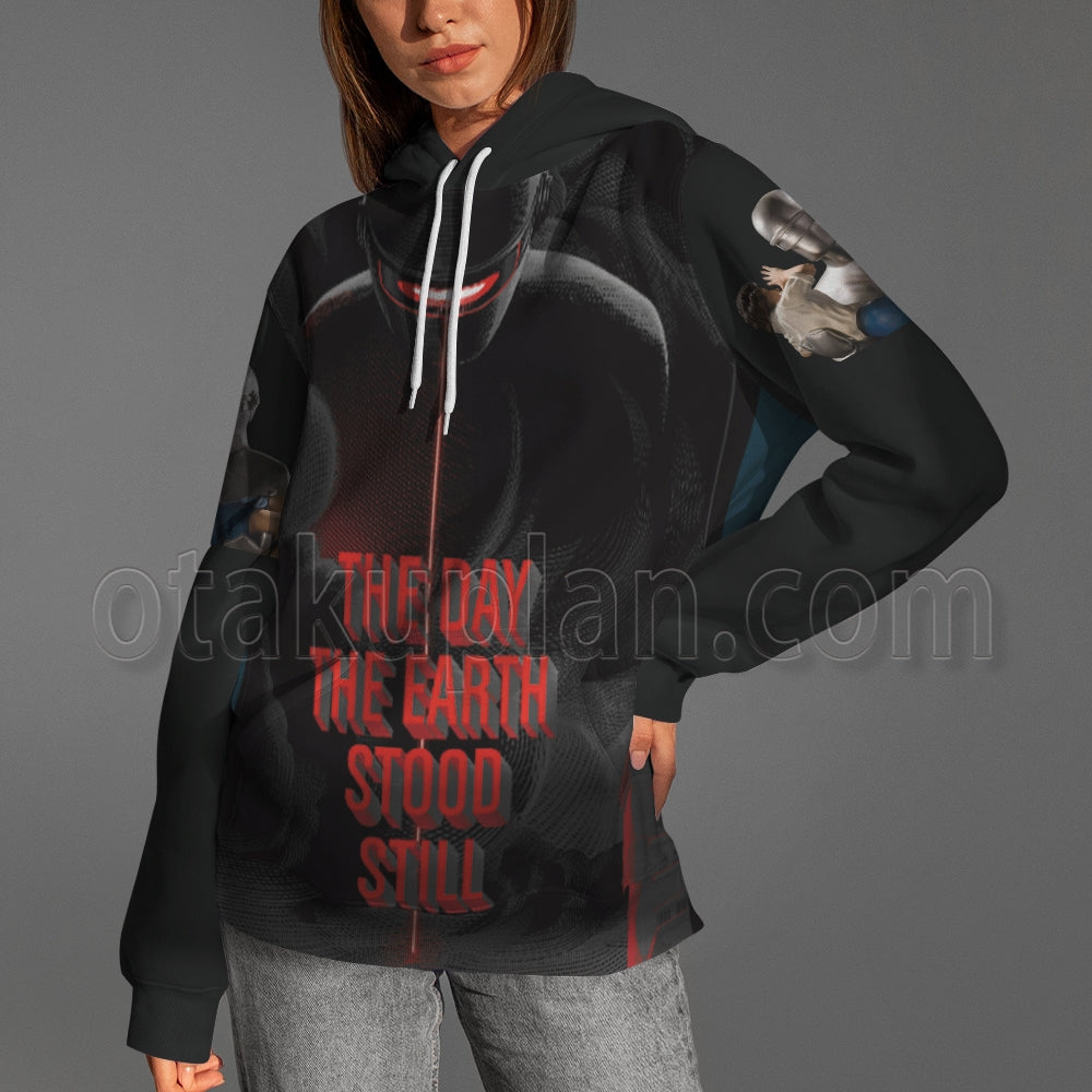 The Day The Earth Stood Still 1951 Black And Red Hoodie