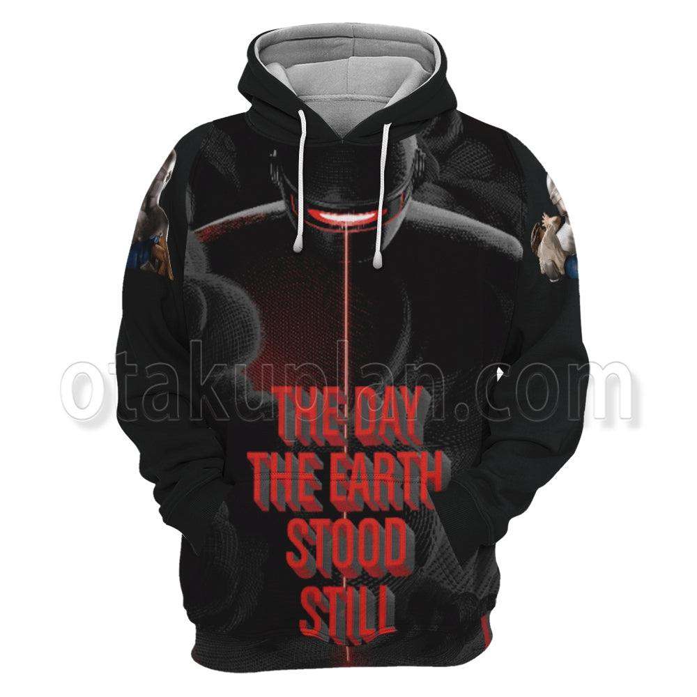The Day The Earth Stood Still 1951 Black And Red Hoodie