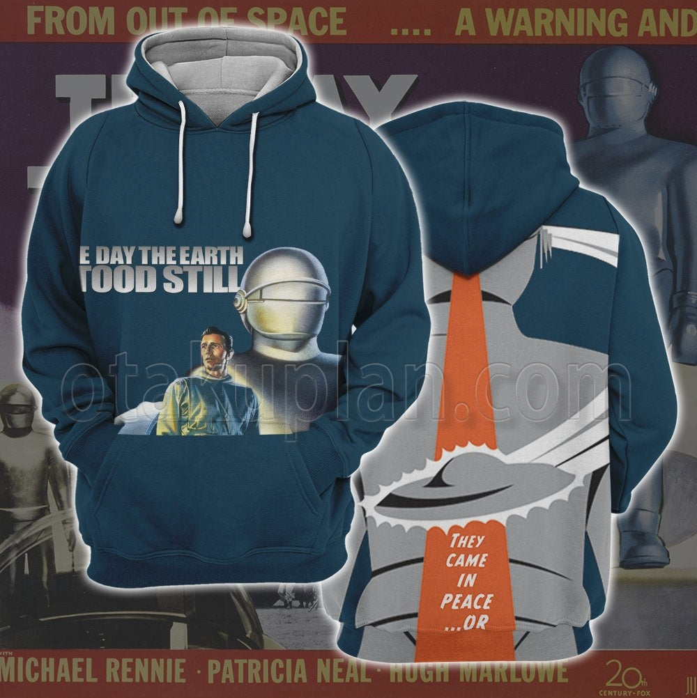 The Day The Earth Stood Still They Came In Peace Hoodie