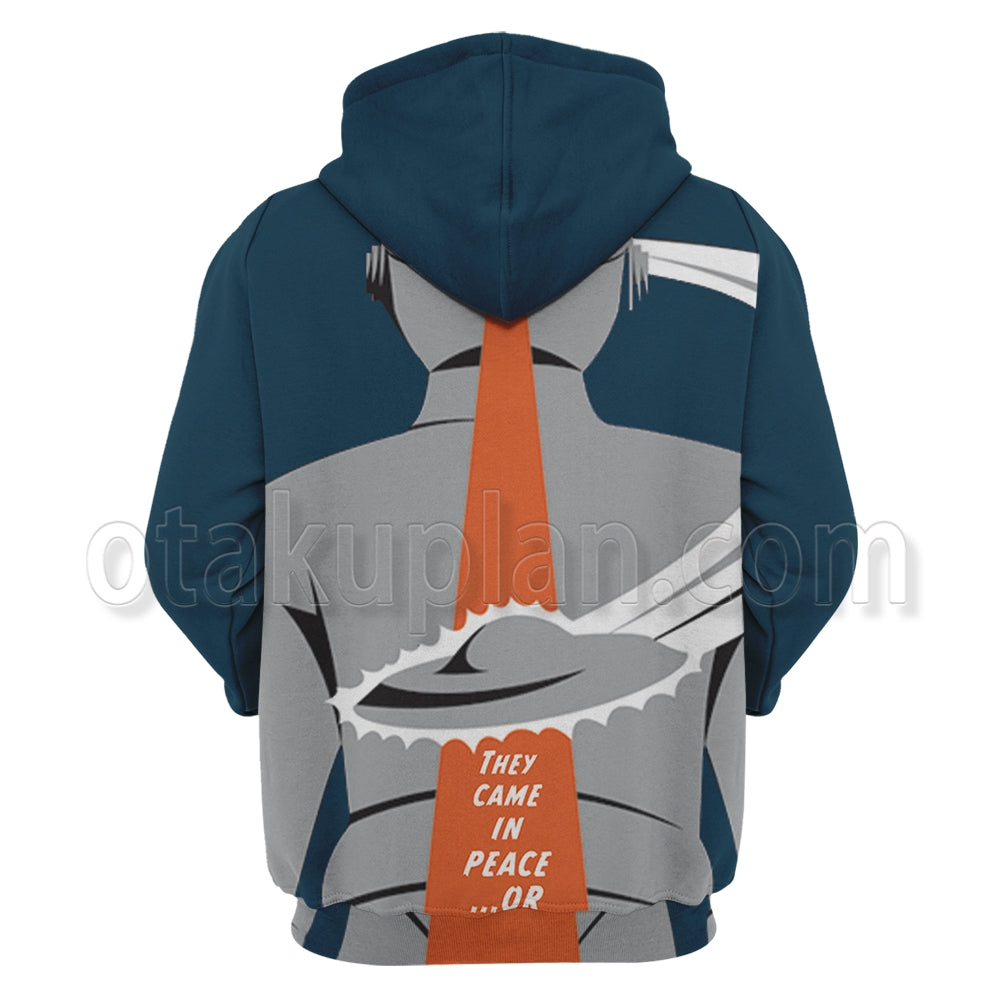 The Day The Earth Stood Still They Came In Peace Hoodie