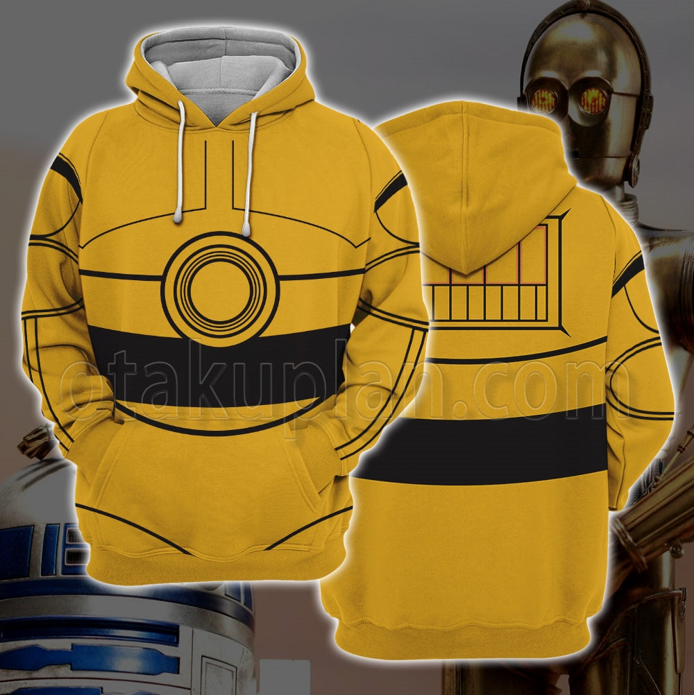 The Empire Strikes Back C-3po Uniform Cosplay Hoodie