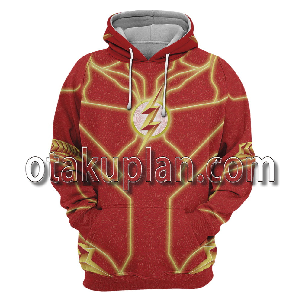 The Flash 2023 Barry Allen Battle Suit Cosplay Hoodie