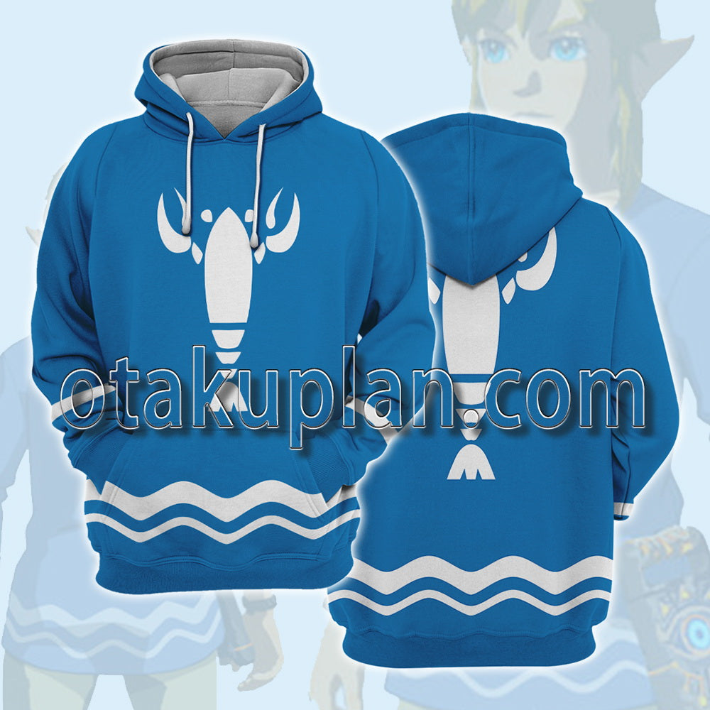 Zelda Breath of the Wild DLC Champions Ballad Lobster Costume Cosplay Hoodie