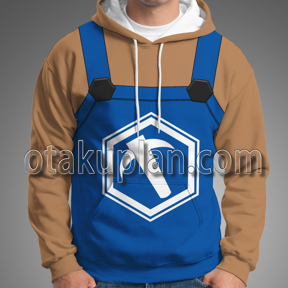 Zelda Tears of the Kingdom YunoboCo HQ Staff Uniform Cosplay Hoodie