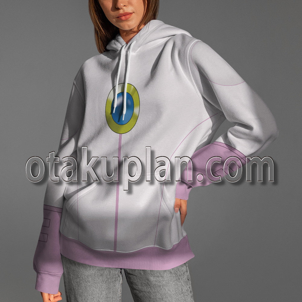 The Super Mario Bros Movie Princess Peach Racing Suits Cosplay Hoodie