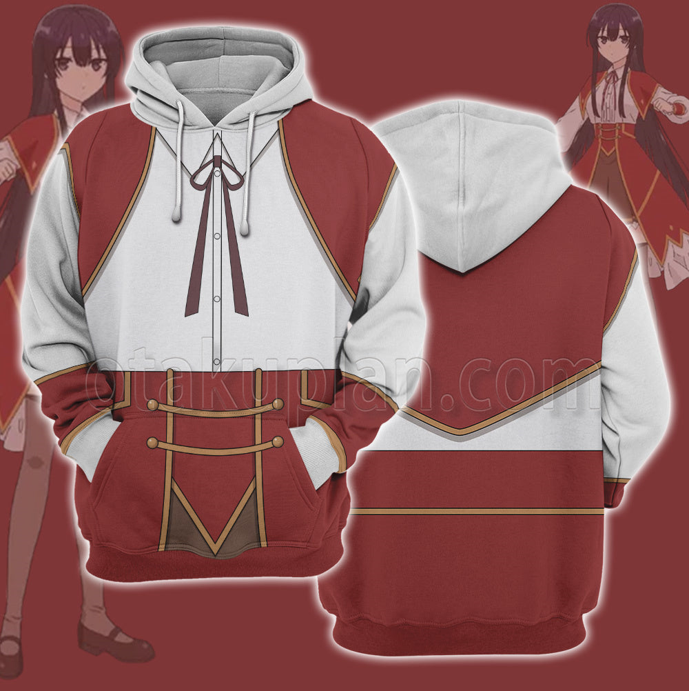 Villainess Level 99 Dolkness Yumiella Red Uniform Cosplay Hoodie