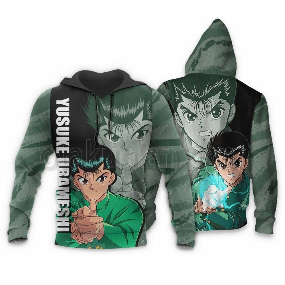 Yusuke Urameshi Hoodie Custom Anime